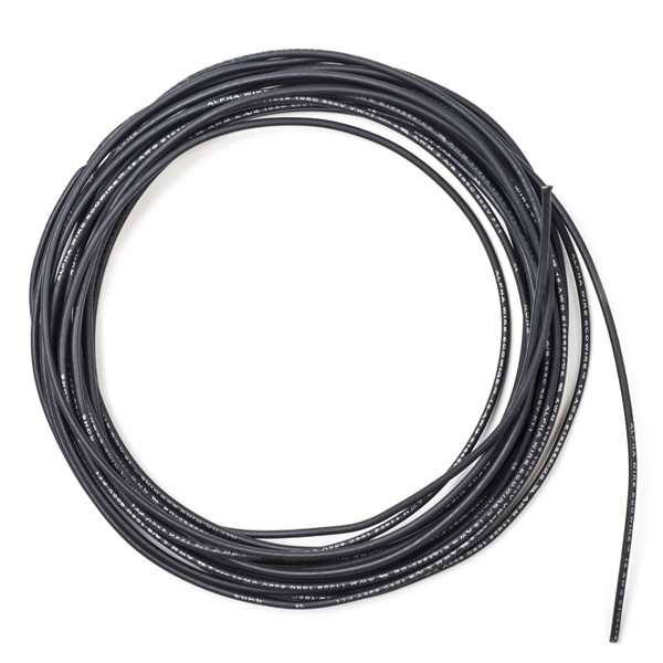 123-3D kabel 1 tråd  0,81 mm² | max 5A | 5m | Svart  DDK00138 - 1