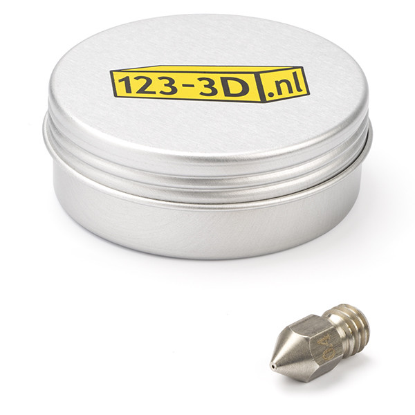 123-3D nozzle | härdat stål | MK8 | 1,75 mm filament | 0,40mm  DAR00771 - 1