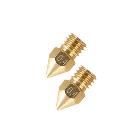 123-3D nozzle | mässing | MK8 | 0,4mm | 2-pack  DMK00034 - 1