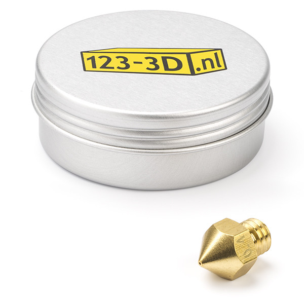 123-3D nozzle | mässing | MK8 | 1,75 mm filament | 0,40mm  DAR00765 - 1