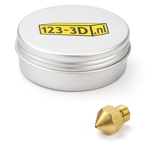 123-3D nozzle | mässing | MK8 | 1,75 mm filament | 0,80mm  DAR00768 - 1