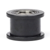 123-3D slät pulley hög upplösning | 6mm rem | 5mm skaft | Svart DME00085 - 1