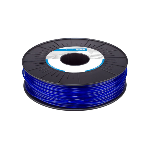 < BASF PLA filament | Transparent Blå | 1,75mm | 0,75kg | Ultrafuse DFB00120 - 1