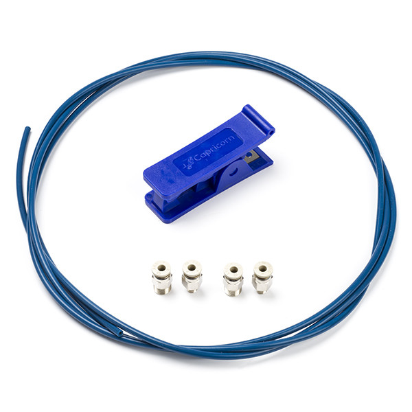 Capricorn XS PTFE-tube | 2m | 1,75mm | inkl Pneufit kopplingar och  PTFE Cutter  DBW00072 - 1