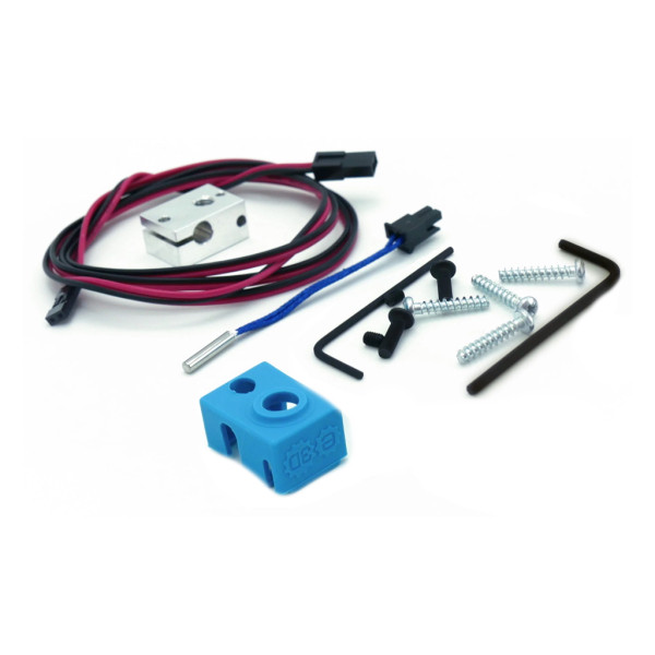 E3D V6 Upgrade kit heaterblock & silikonstrumpa V6-BLOCK-SOCK-KIT DED00250 - 1