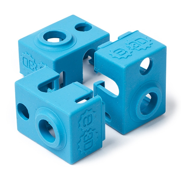 E3D silikonstrumpa för v6 hotends standard | 3st V6-SOCK-3PACK DED00121 - 1