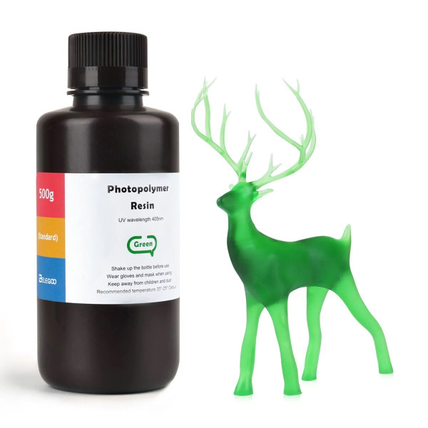 Elegoo ABS-liknande resin | Klargrön | 0,5kg 14.0007.83 DLQ05010 - 1