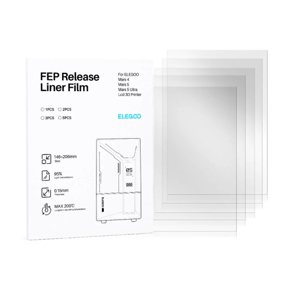 Elegoo Mars 5 Ultra FEP-film | 3st DAR02054 - 1