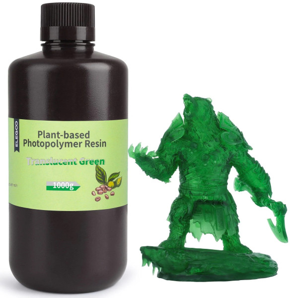 Elegoo Växtbaserat resin | Klargrönt | 1kg DLQ05025 - 1
