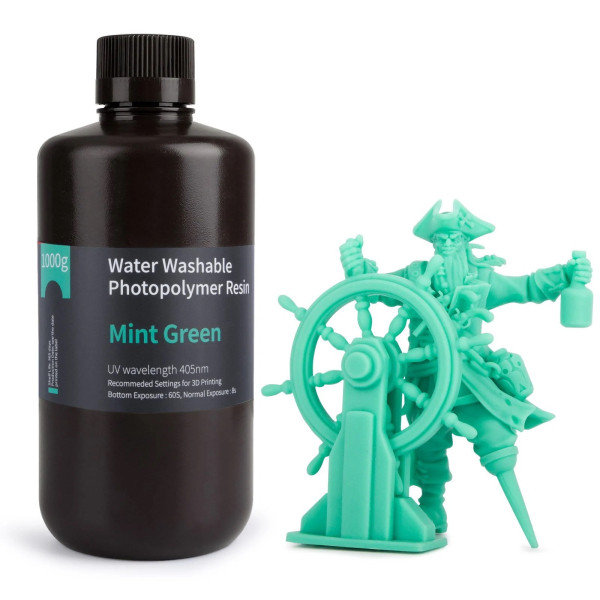 Elegoo Water Washable resin | Mintgrön | 1kg DLQ05067 - 1
