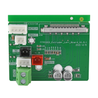 Flashforge Creator 3 Pro Extruderadapterkort | Vänster DAR01368