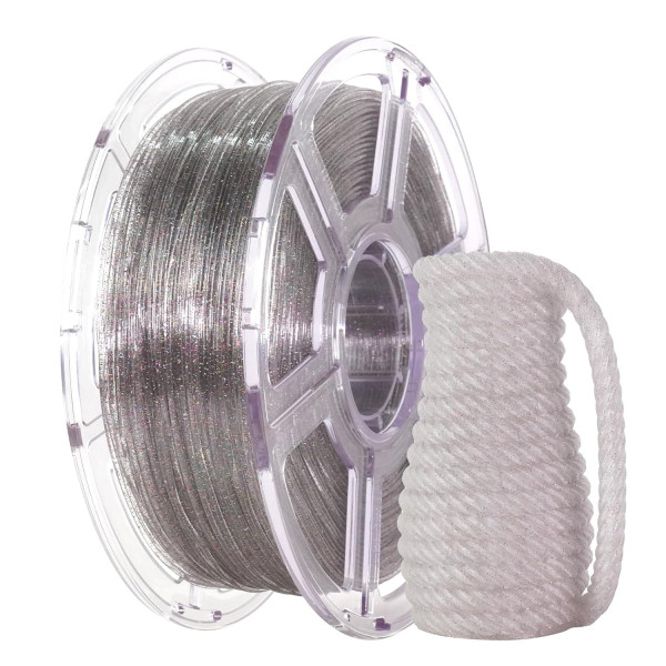 Flashforge PLA Filament | Clear | 1,75mm | 1kg | Sparkle 90010148002 DFP16063 - 1
