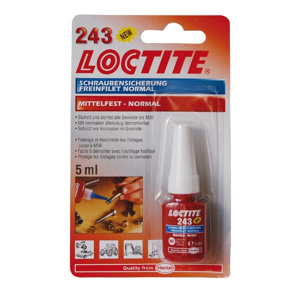 Loctite 123-3D Låsmedel | 5ml | Loctite 243  DGS00036 - 1