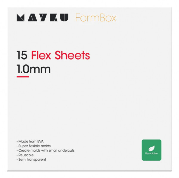 Mayku Flex Sheets | Transparent | 1mm | 15st MFBFSA2100 DAR00778 - 1