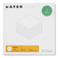 Mayku Form Sheets | Vit | 30st | 0,5mm MFA180100AA DAR00167