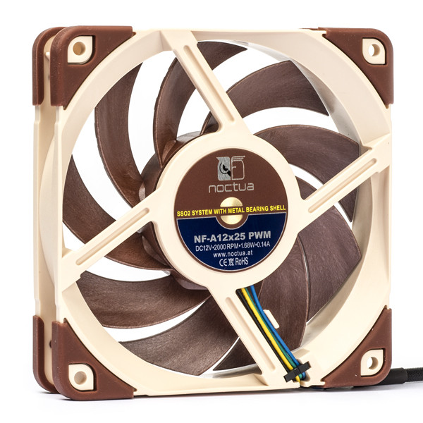 Noctua NF-A12x25 | 12V | 120x120x25mm | 4-pin | axial | PWM 19330 DMO00072 - 1