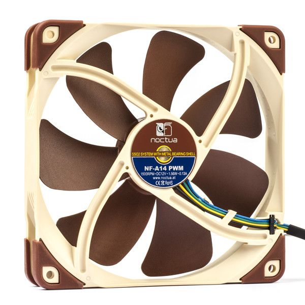 Noctua NF-A14 | 12V | 140x140x25mm | 4-pin | axial | PWM 19177 DMO00075 - 1