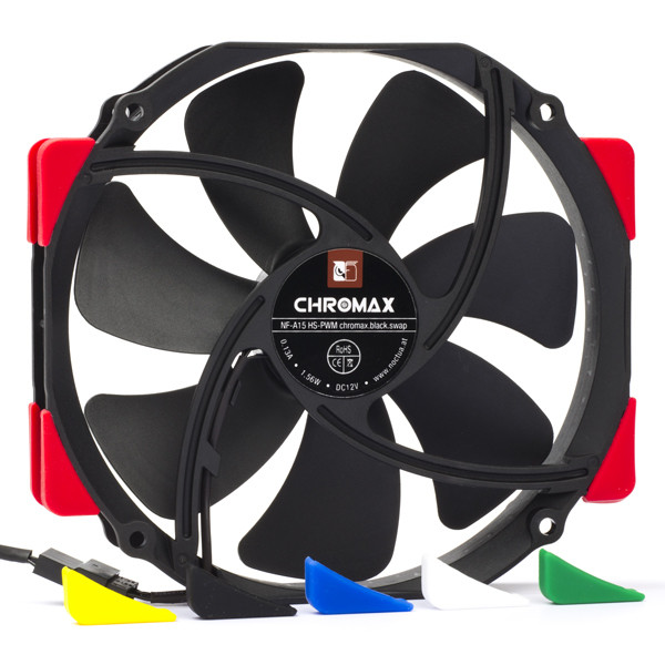 Noctua NF-A15HS | 12V | 140x150x25mm | 4-pin | axial | PWM | Chromax Black DAR00806 - 1