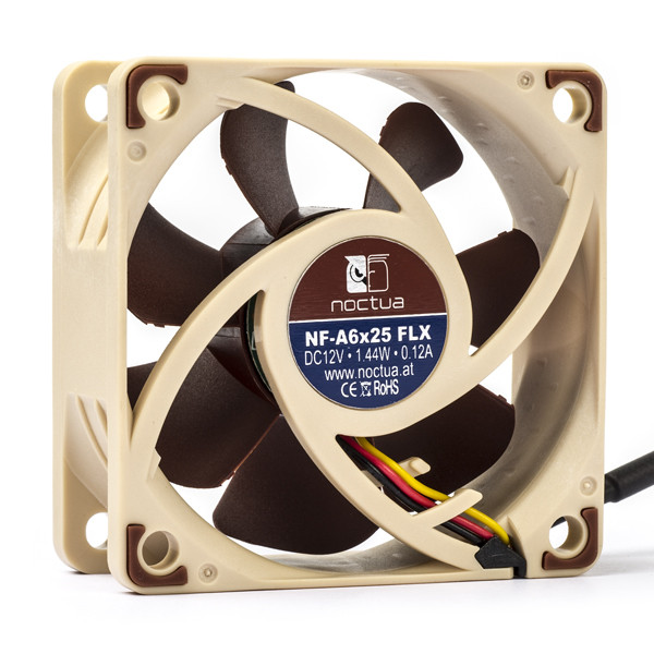 Noctua NF-A6x25 | 12V | 60x60x25mm | 3-pin | axial | FLX 19162 DMO00065 - 1