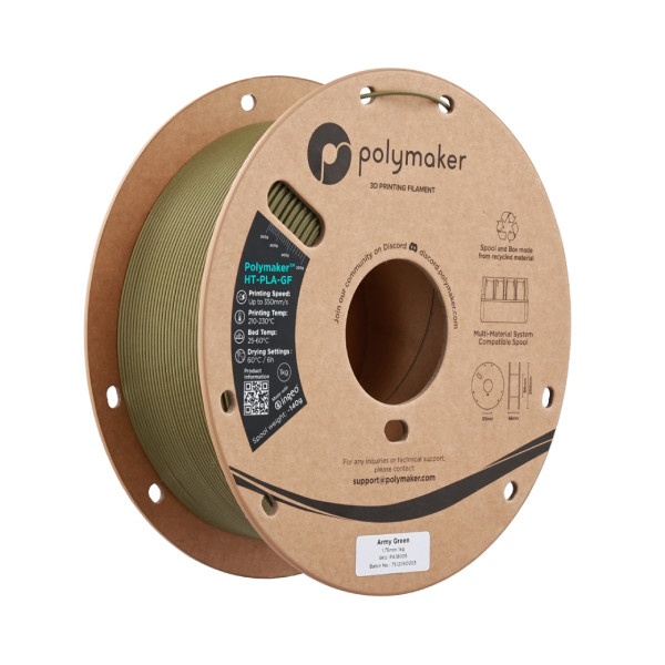 Polymaker™ HT-PLA-GF Filament | Armégrön | 1,75mm | 1kg DFP16185 - 1