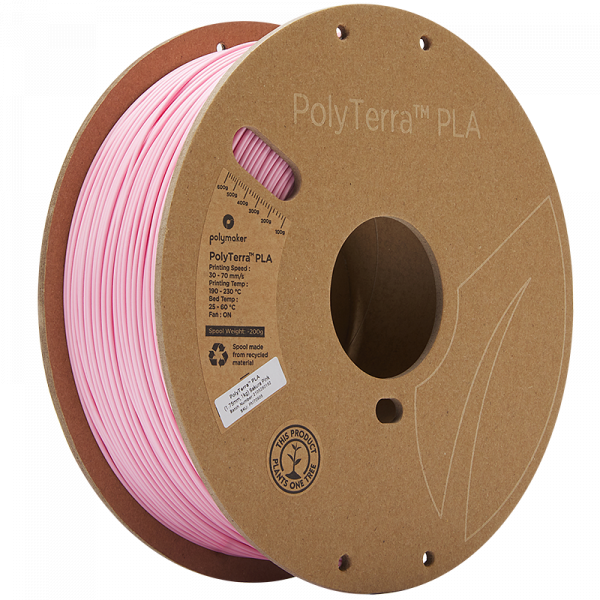 < Polymaker PLA filament | Sakura-Pink | 1,75mm | 1kg | PolyTerra DFP14240 - 1