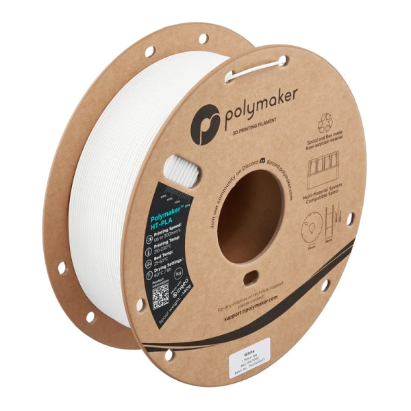 Polymaker | HT-PLA-filament | Vit | 1,75mm | 1kg DFP16137 - 1
