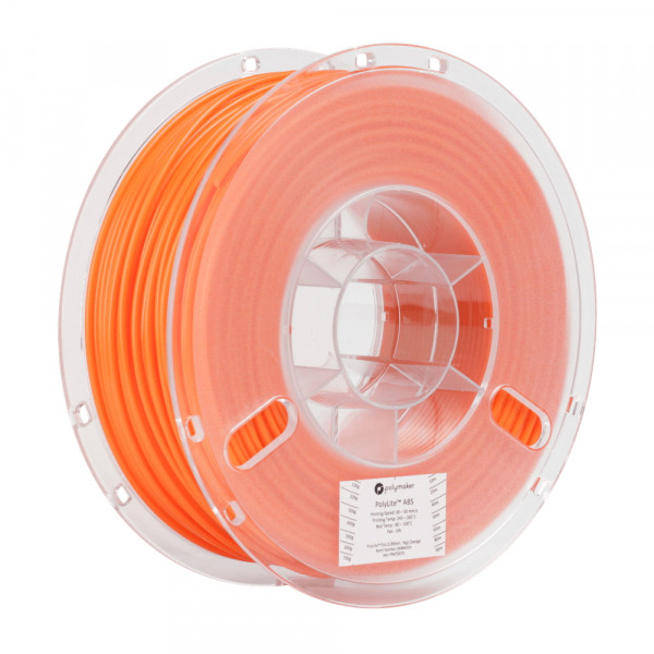 Polymaker ABS filament | Orange | 1,75mm | 1kg | PolyLite 70069 PE01009 PM70069 DFP14042 - 1