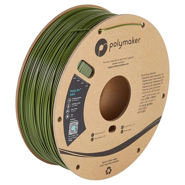 Polymaker ASA filament | Army Green | 1,75mm | 1kg | PolyLite PF01009 DFP14278 - 1