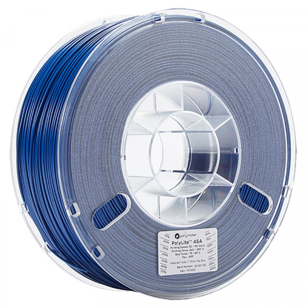 Polymaker ASA filament | Blå | 1,75mm | 1kg | PolyLite DFP14181 - 1