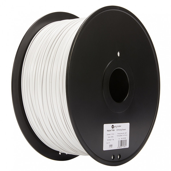 Polymaker ASA filament | Vit | 1,75mm | 3kg | PolyLite 70280 PF01021 PM70280 DFP14190 - 1