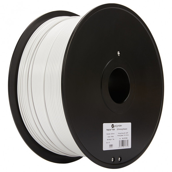 Polymaker ASA filament | Vit | 2,85mm | 3kg | PolyLite 70836 PM70836 DFP14193 - 1