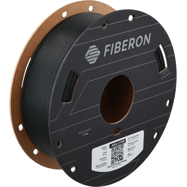Polymaker Fiberon ASA-CF08 Filament | Svart | 1,75mm | 0,5kg DFP14574 - 1