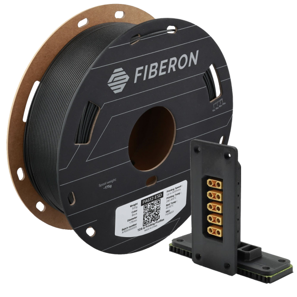 Polymaker Fiberon PA612-ESD Filament | Svart | 1,75mm | 0,5kg DFP14572 - 1