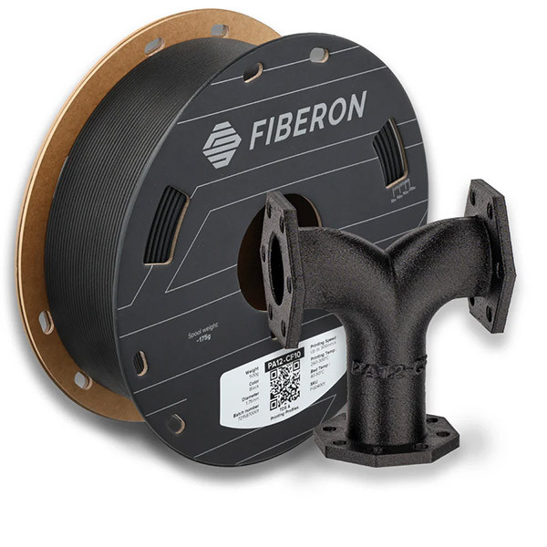 Polymaker PA12-CF10 Filament | Svart | 1,75mm | 0,5kg | Fiberon FG04001 DFP14553 - 1
