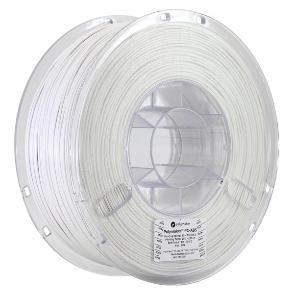 Polymaker PC-ABS filament | Vit | 1,75mm | 1 kg | PolyLite 70254 PMPM-1006-003 DFP14006 - 1