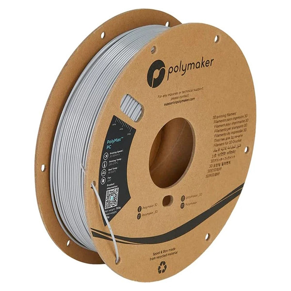 Polymaker PC filament | Grå | 1,75mm | 0,75 kg | PolyMax Tough PC02005 DFP14366 - 1