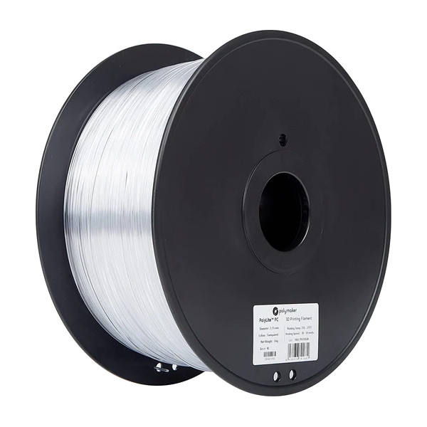 Polymaker PC filament | Transparent | 1,75mm | 3kg | PolyLite 70168 DFP14363 - 1