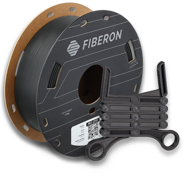 Polymaker PET-CF17 Filament | Svart | 1,75mm | 0,5kg | Fiberon FL01001 DFP14555 - 1