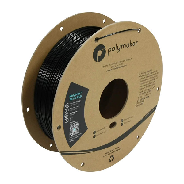 Polymaker PETG-ESD Tough filament | Svart | 1,75mm | 0,5kg | PolyMax PB03001 DFP14300 - 1
