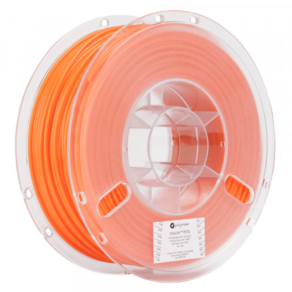 Polymaker PETG filament | Orange | 1,75mm | 1kg | PolyLite 70101 PB01009 PM70101 DFP14202 - 1