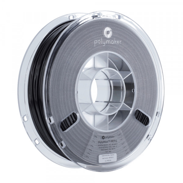 Polymaker PETG filament | Svart | 1,75mm | 0,75kg | PolyMax DFP14094 - 1