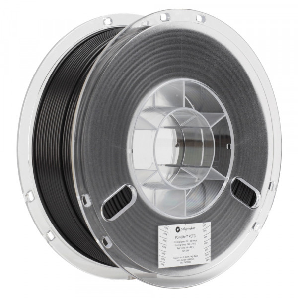 Polymaker PETG filament | Svart | 2,85mm | 1kg | PolyLite DFP14195 - 1