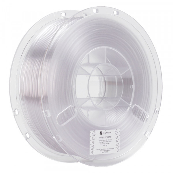Polymaker PETG filament | Transparent | 1,75mm | 1kg | PolyLite DFP14210 - 1