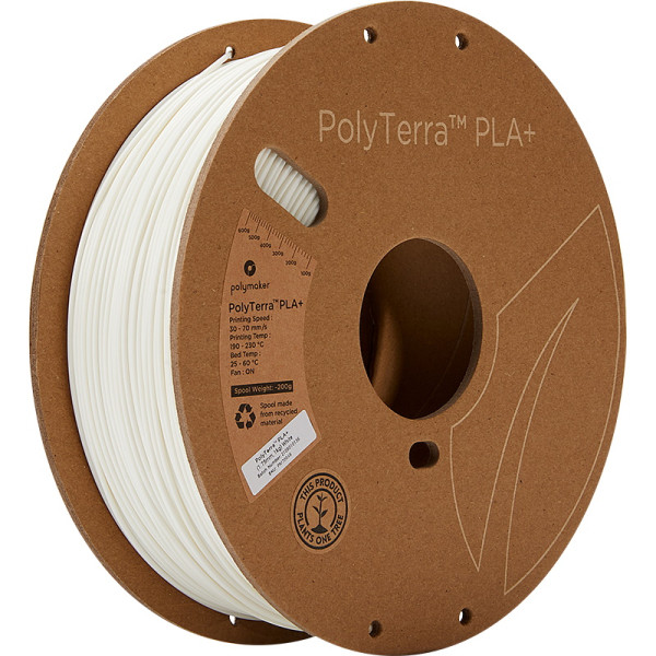 Polymaker PLA+ filament | Vit | 1,75mm | 1kg | PolyTerra PM70946 DFP14243 - 1