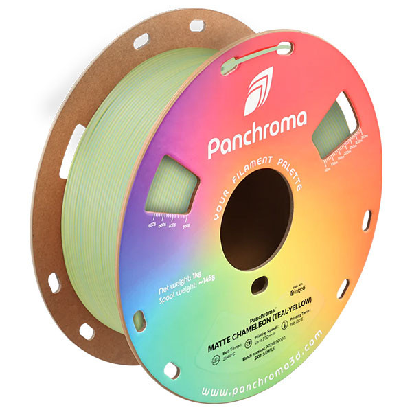 Polymaker PLA Filament | Chameleon (blågrön-gul) | 1,75mm | 1kg | Panchroma Dual Matt CA04043 DFP14516 - 1