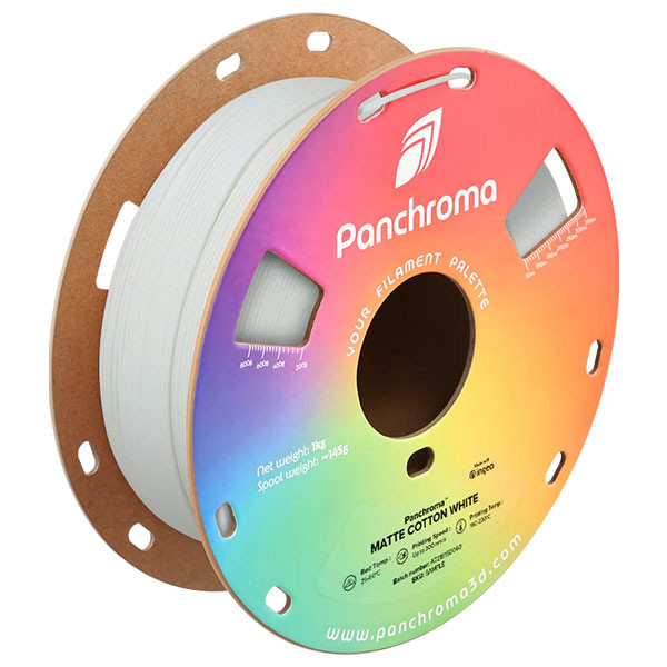Polymaker PLA Filament | Cotton White | 1,75mm | 1kg | Panchroma Matt CA04016 DFP14489 - 1