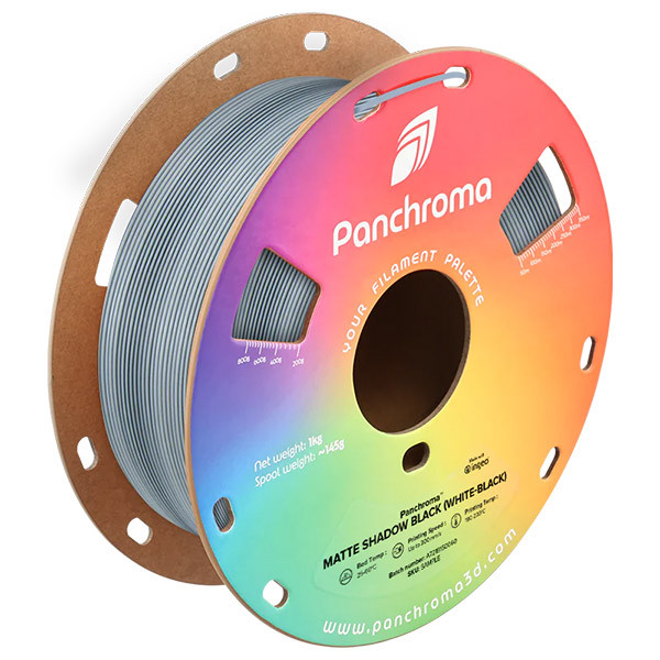 Polymaker PLA Filament | Shadow Black (vit-svart) | 1,75mm | 1kg | Panchroma Dual Matt CA04049 DFP14522 - 1