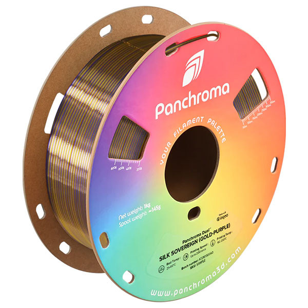 Polymaker PLA Filament | Sovereign (guld-lila) | 1,75mm | 1kg | Panchroma Dual Silk DFP14469 - 1