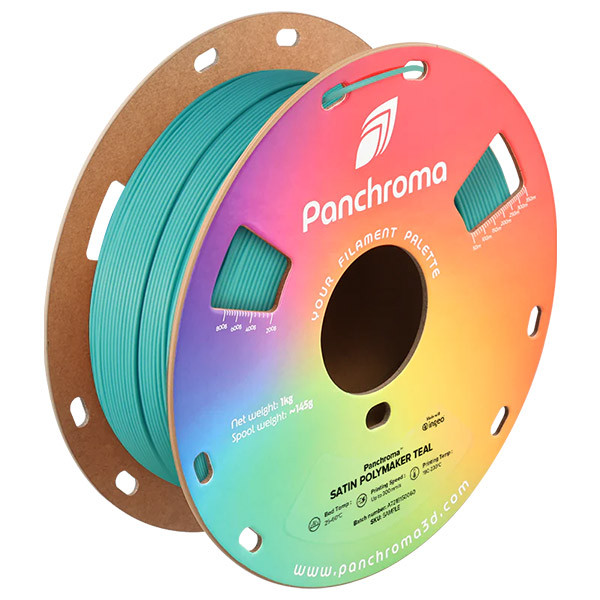 Polymaker PLA Filament | Teal | 1,75mm | 1kg | Panchroma Satin CA05006 DFP14540 - 1