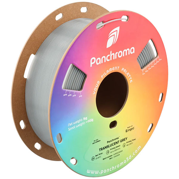 Polymaker PLA Filament | Translucent Grey | 1,75mm | 1kg | Panchroma CA02004 DFP14406 - 1